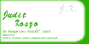 judit koszo business card